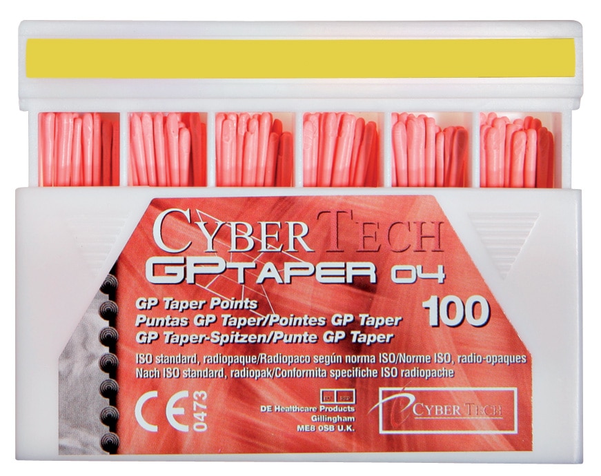 Cyber Taper Gutta Percha 0.04 Size 50 100pk