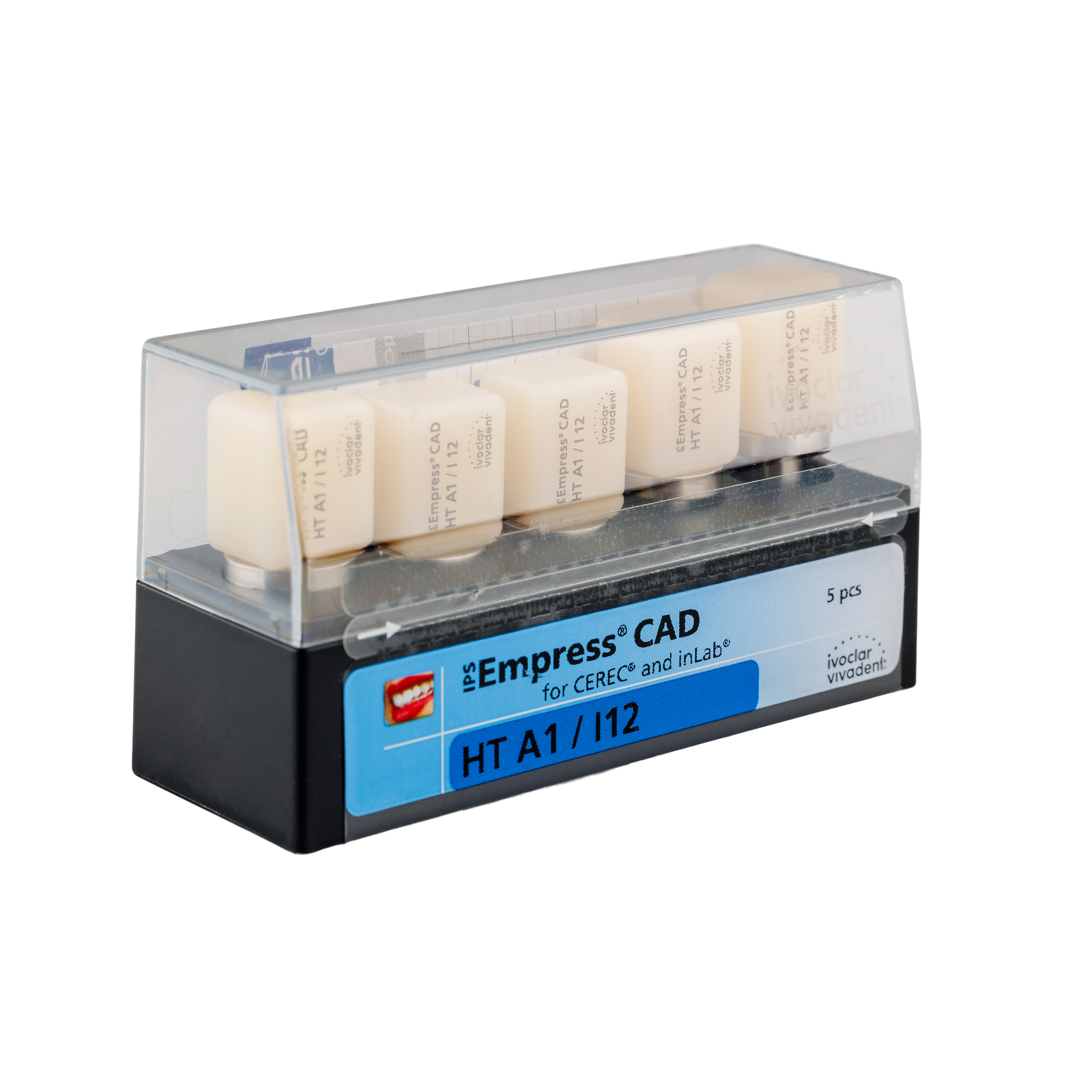IPS Empress CAD CEREC/inLab (HT) High Translucency Block Shade A1 Size I12 5pk