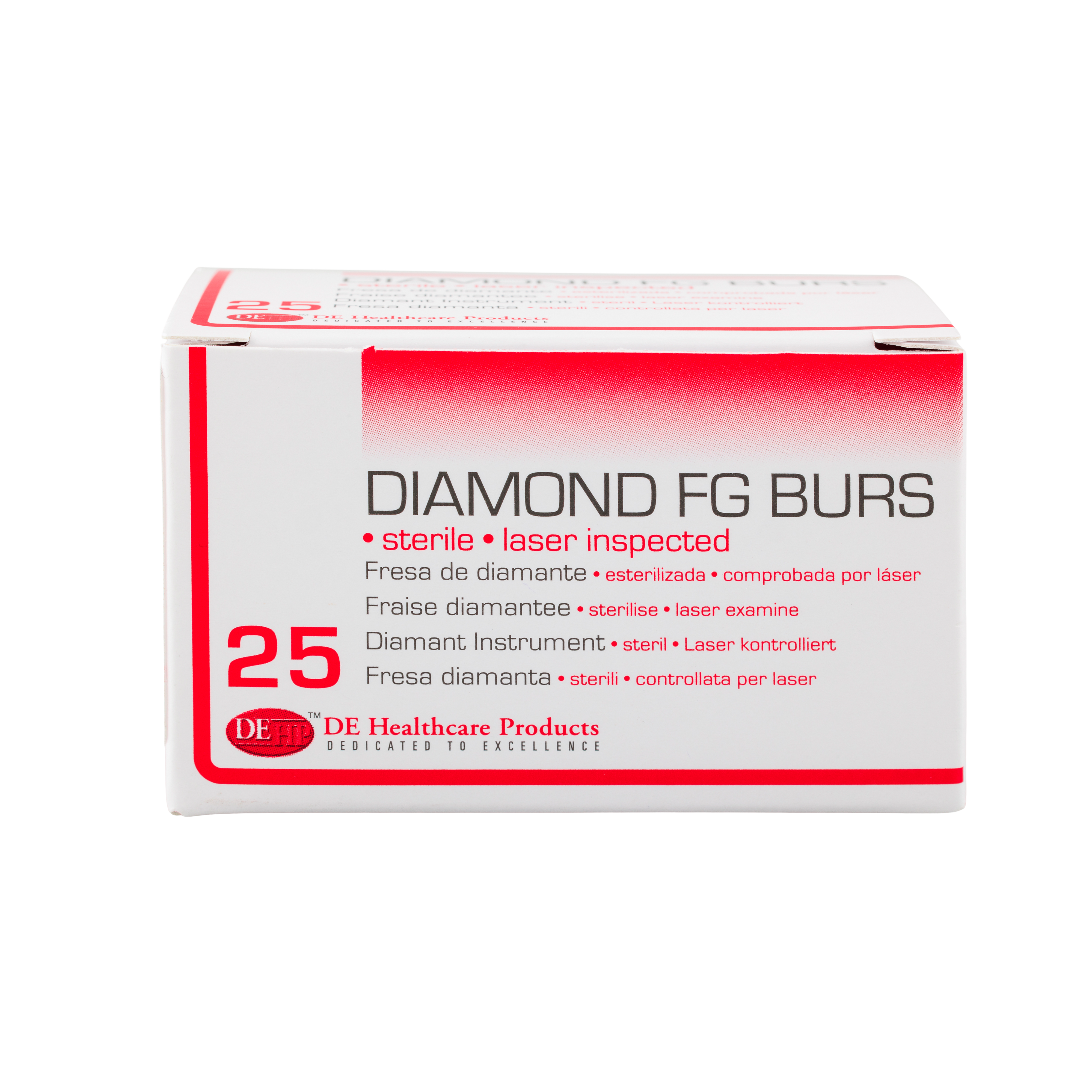DEHP Bur Diamond Sterile SU FG (837) 111-012C Cylinder 25pk