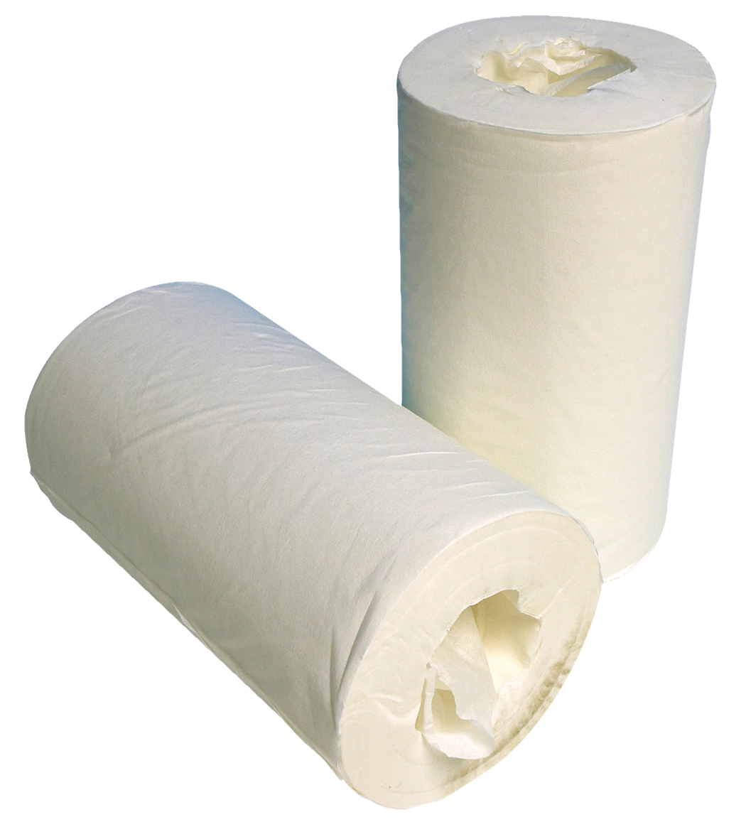 DEHP Towel Roll Mini White 1-Ply 20cm x 120m 12pk