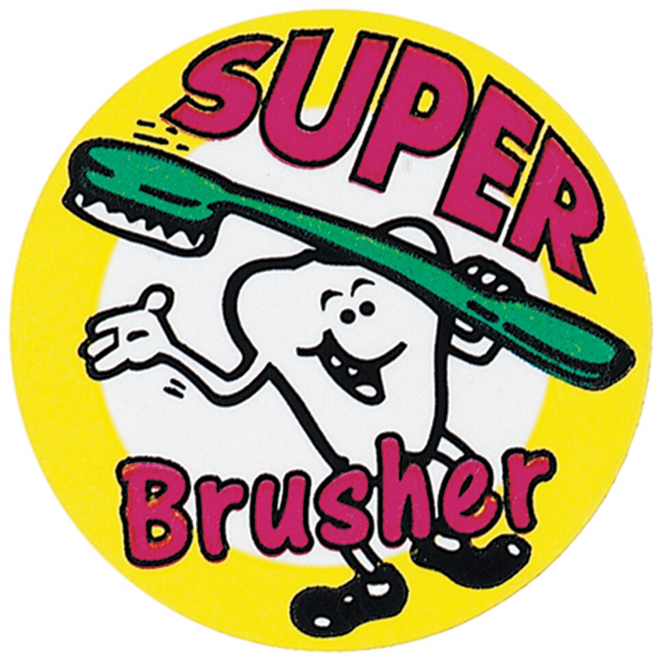 Stickers Super Brusher 100pk