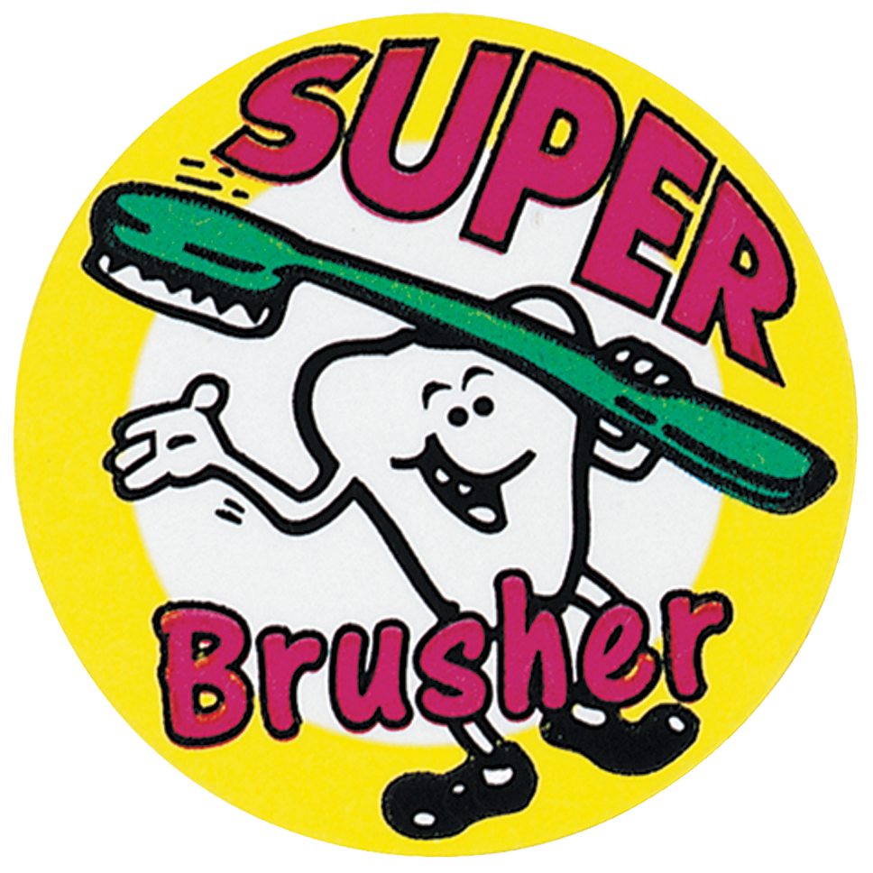Stickers Super Brusher 100pk