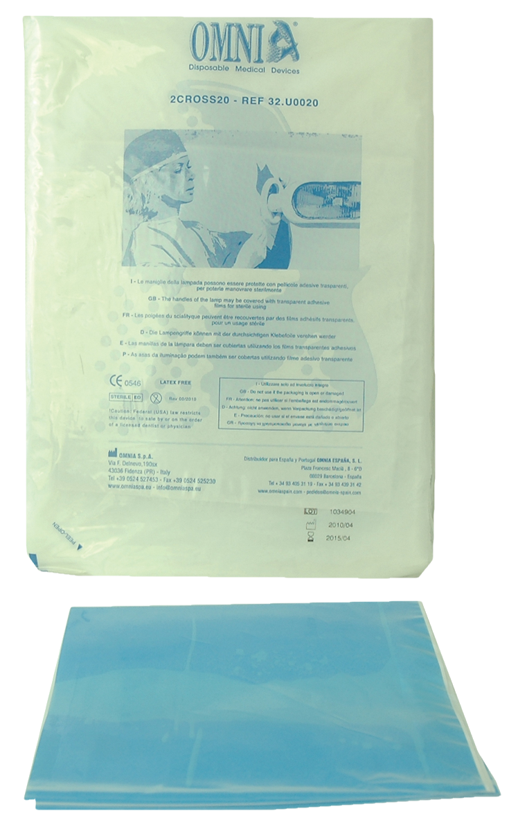 Omnia Sterile Adhesive Handle Cover 20 x 20cm 10pk