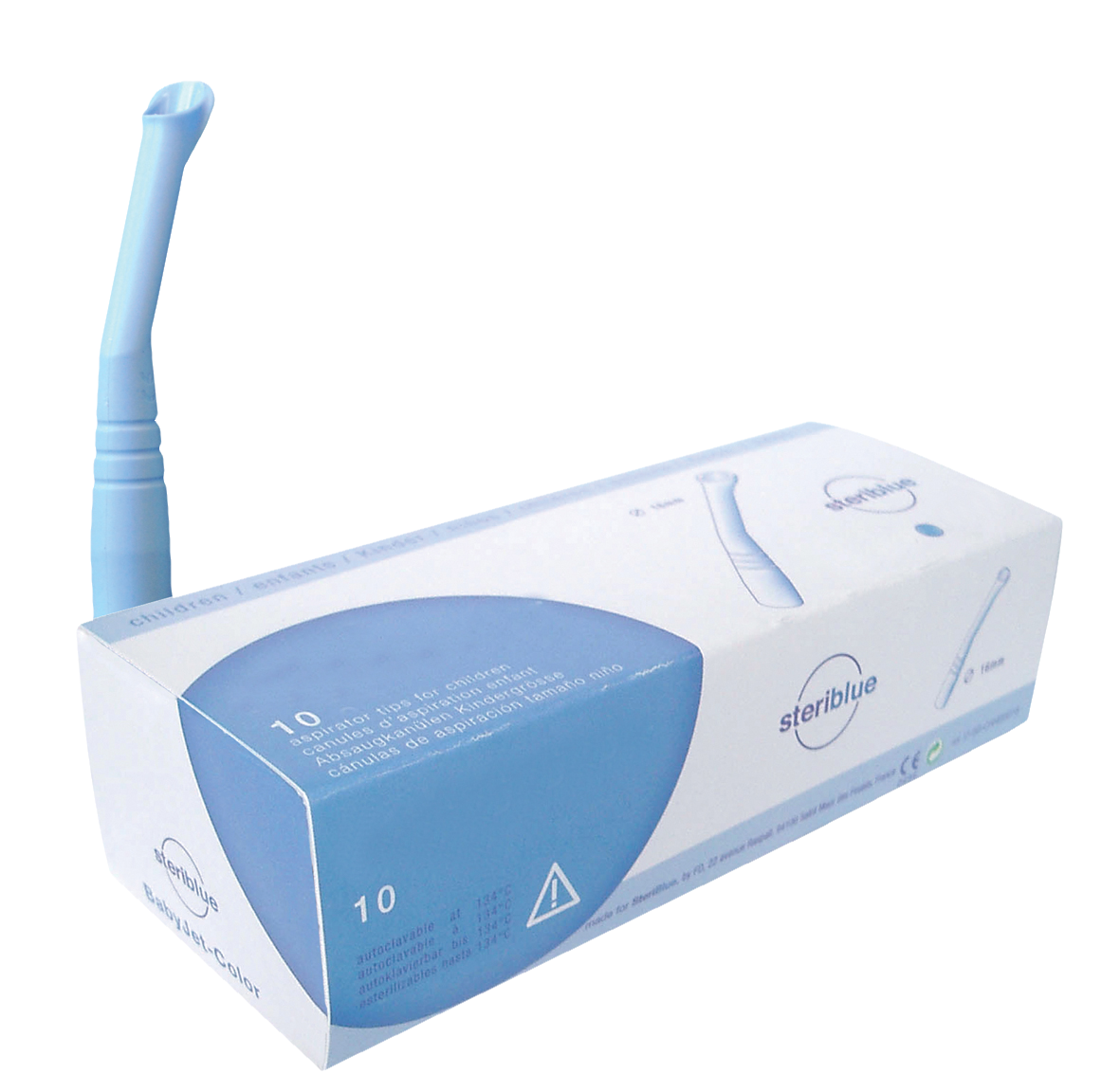 Steriblue Bluejet Aspirator Tip 11mm Blue 10pk
