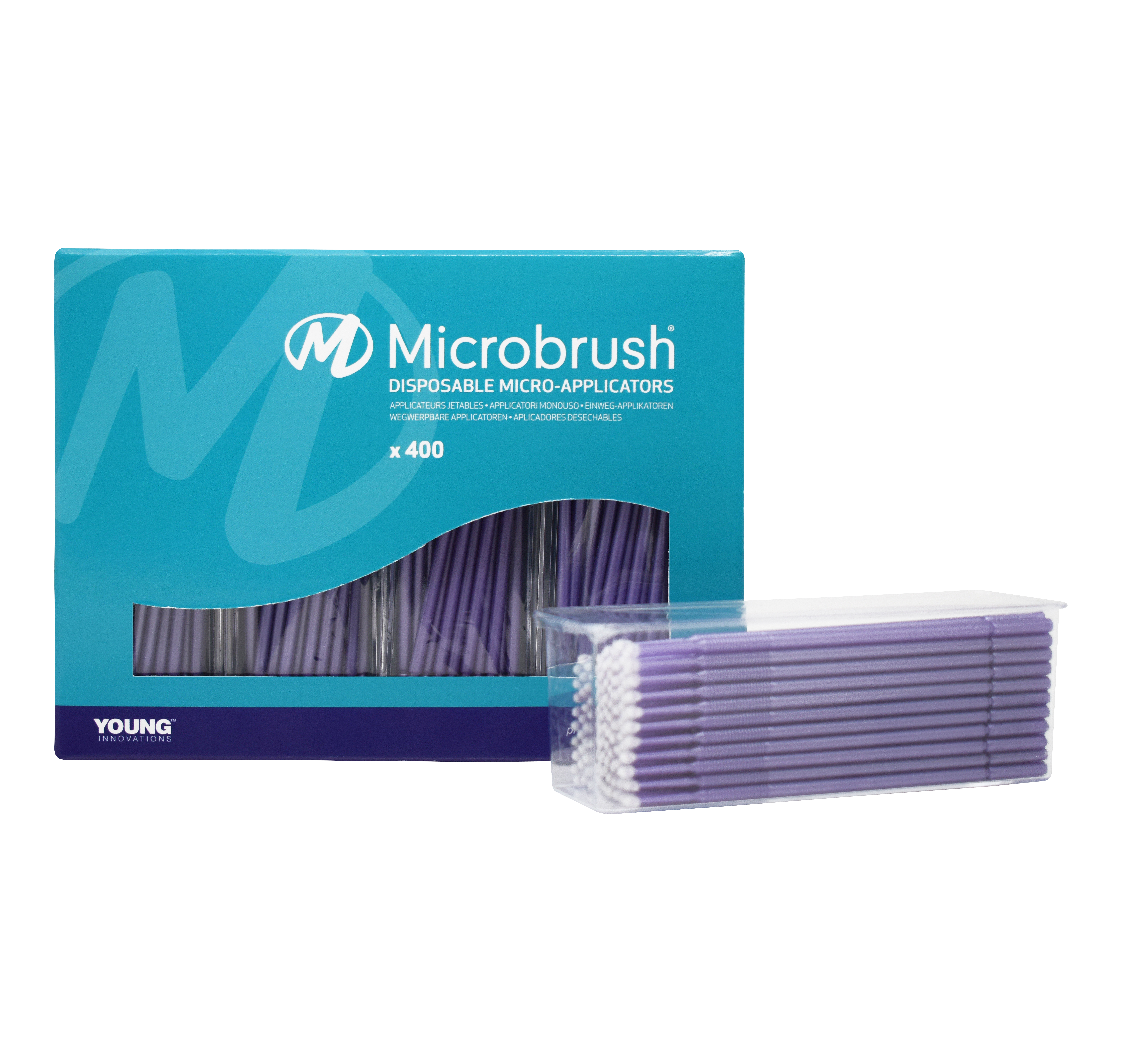 Microbrush Plus Regular Purple 400pk