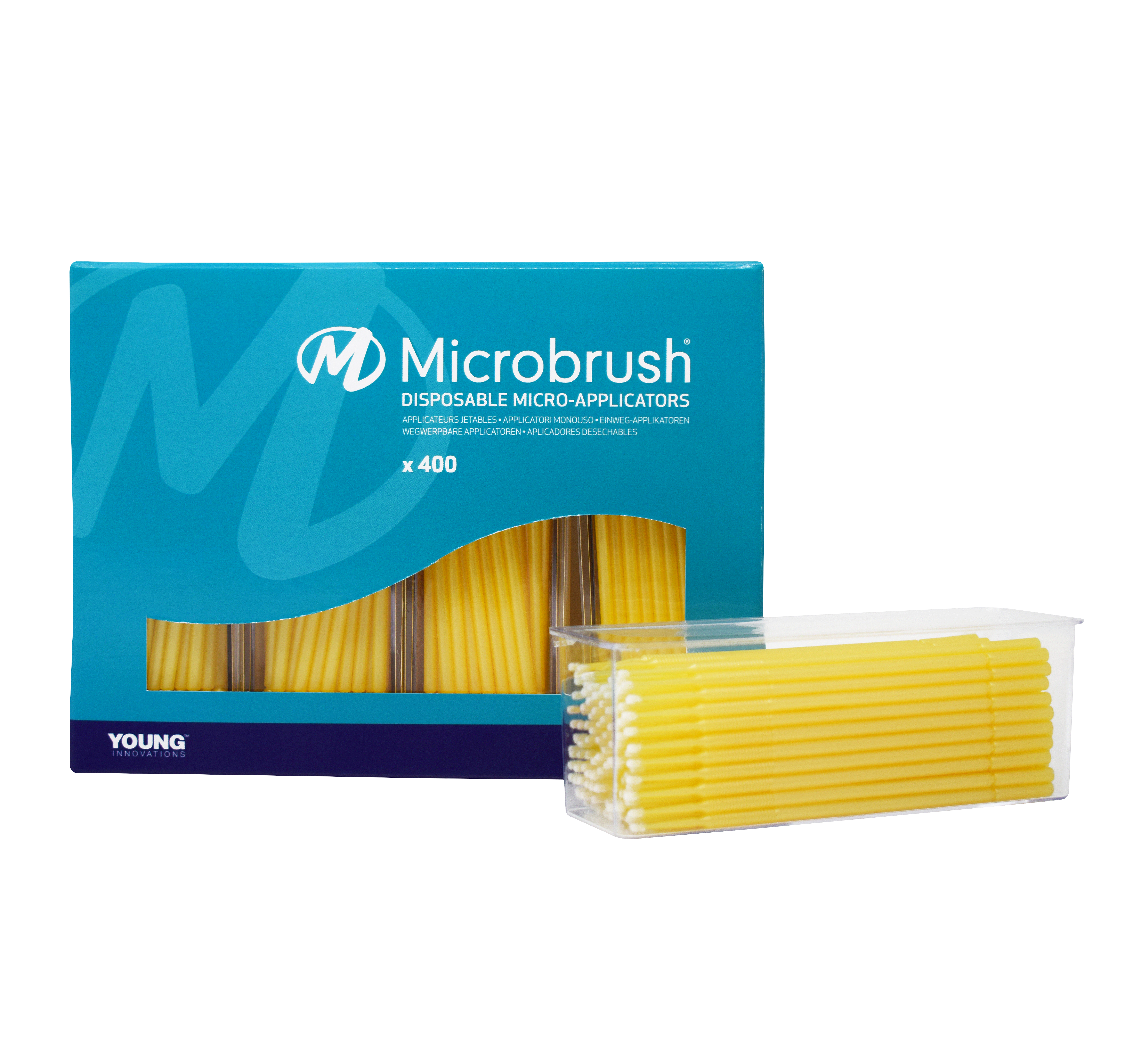 Microbrush Plus Fine Yellow 400pk