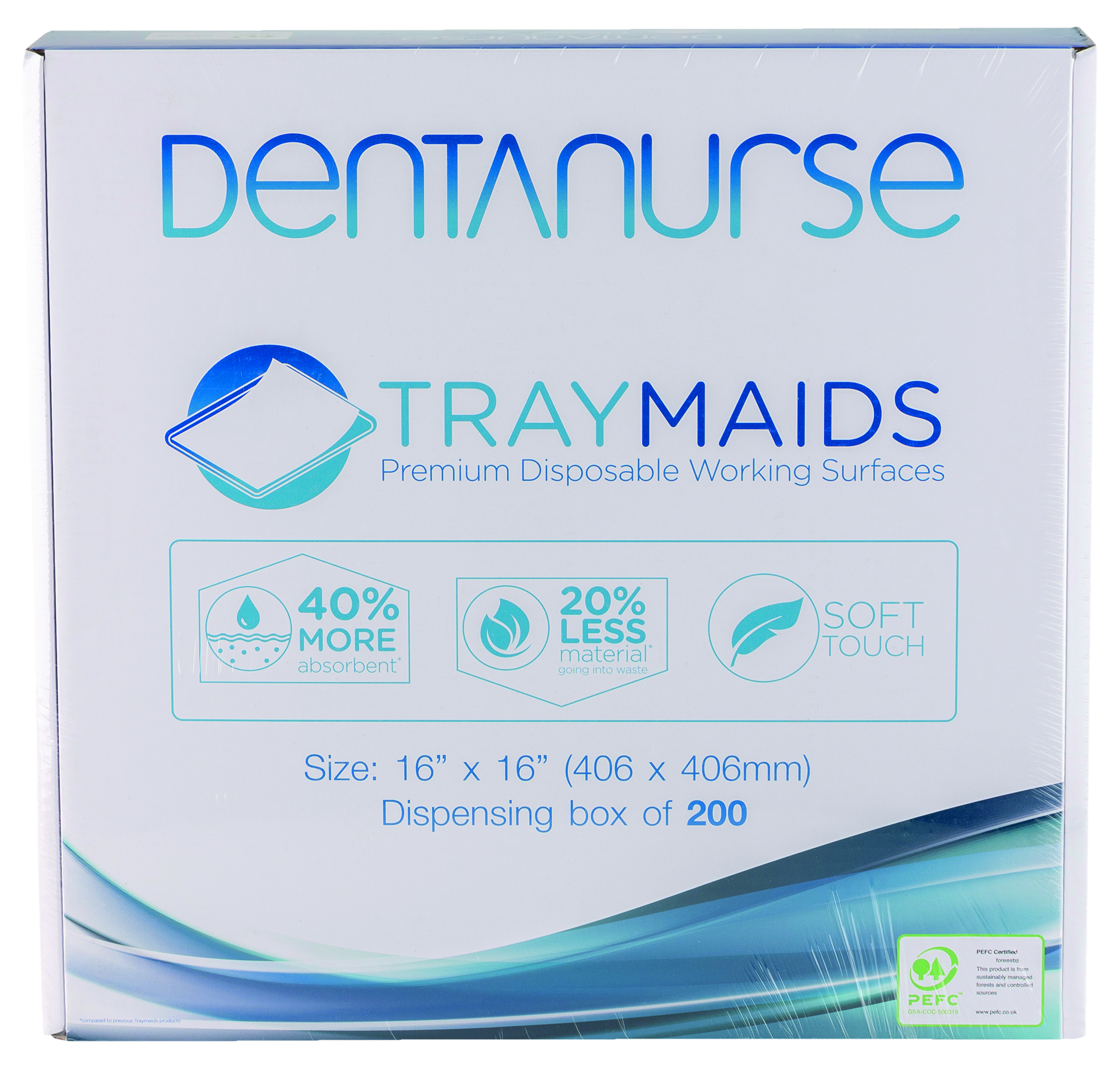 Traymaids 40.6 x 40.6cm 200pk