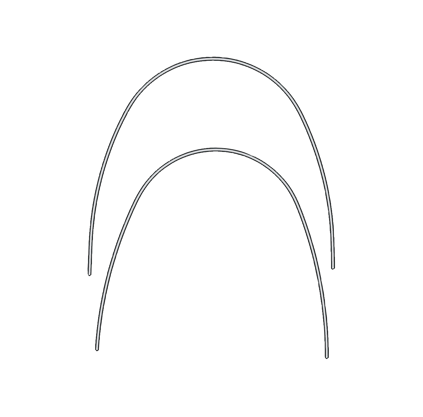 Euroform Archwire NiTi Super Elastic Lower .016 x .022 10pk