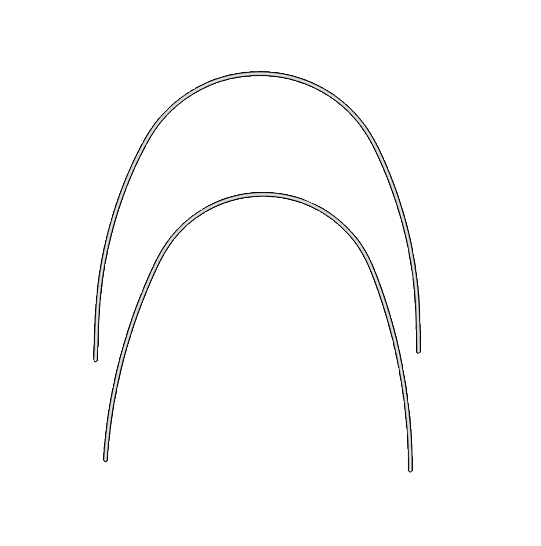 Euroform Archwire Stainless Steel Upper .016 x .022 10pk