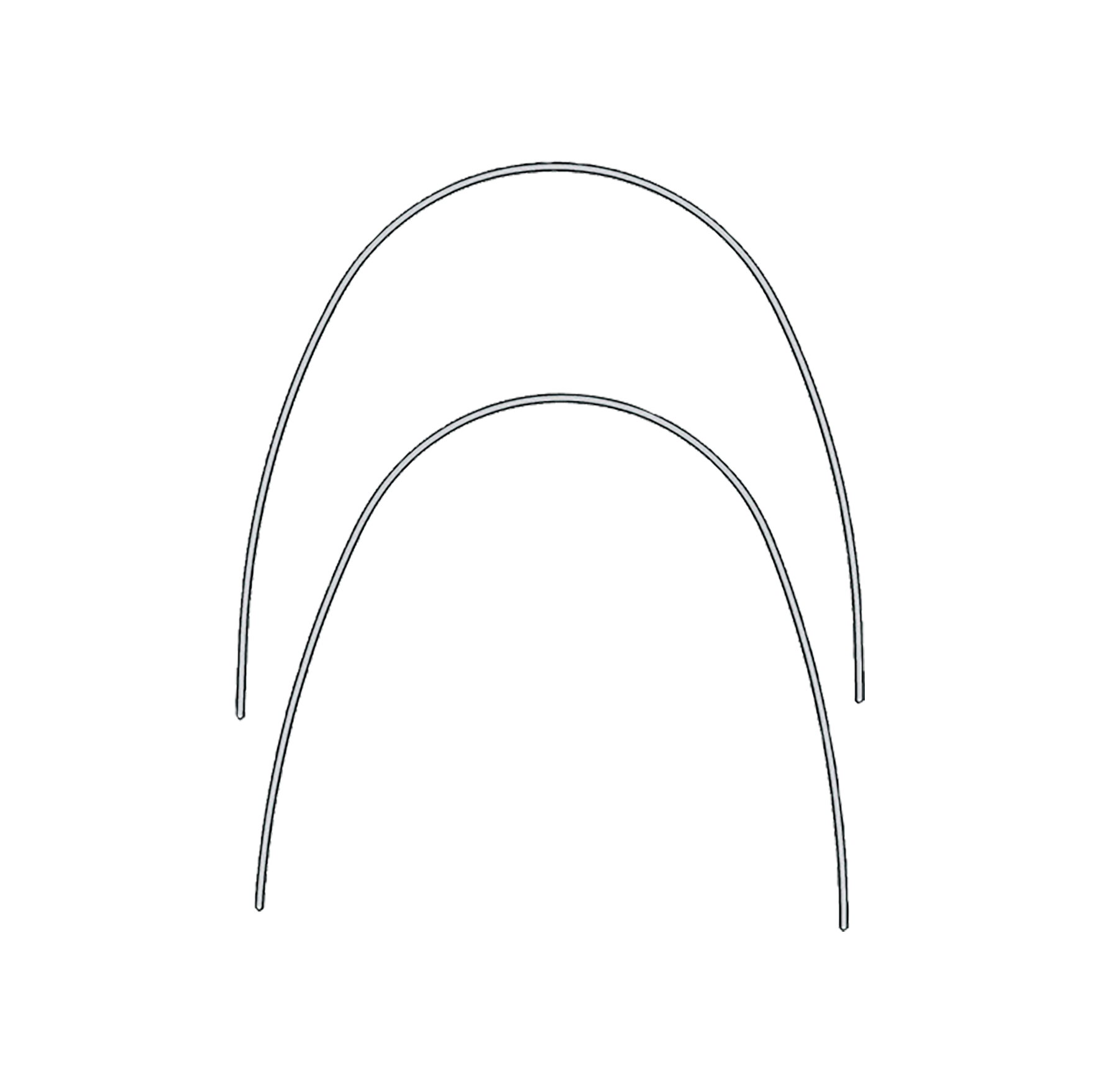 Euroform Archwire Stainless Steel Upper .019 x .025 10pk