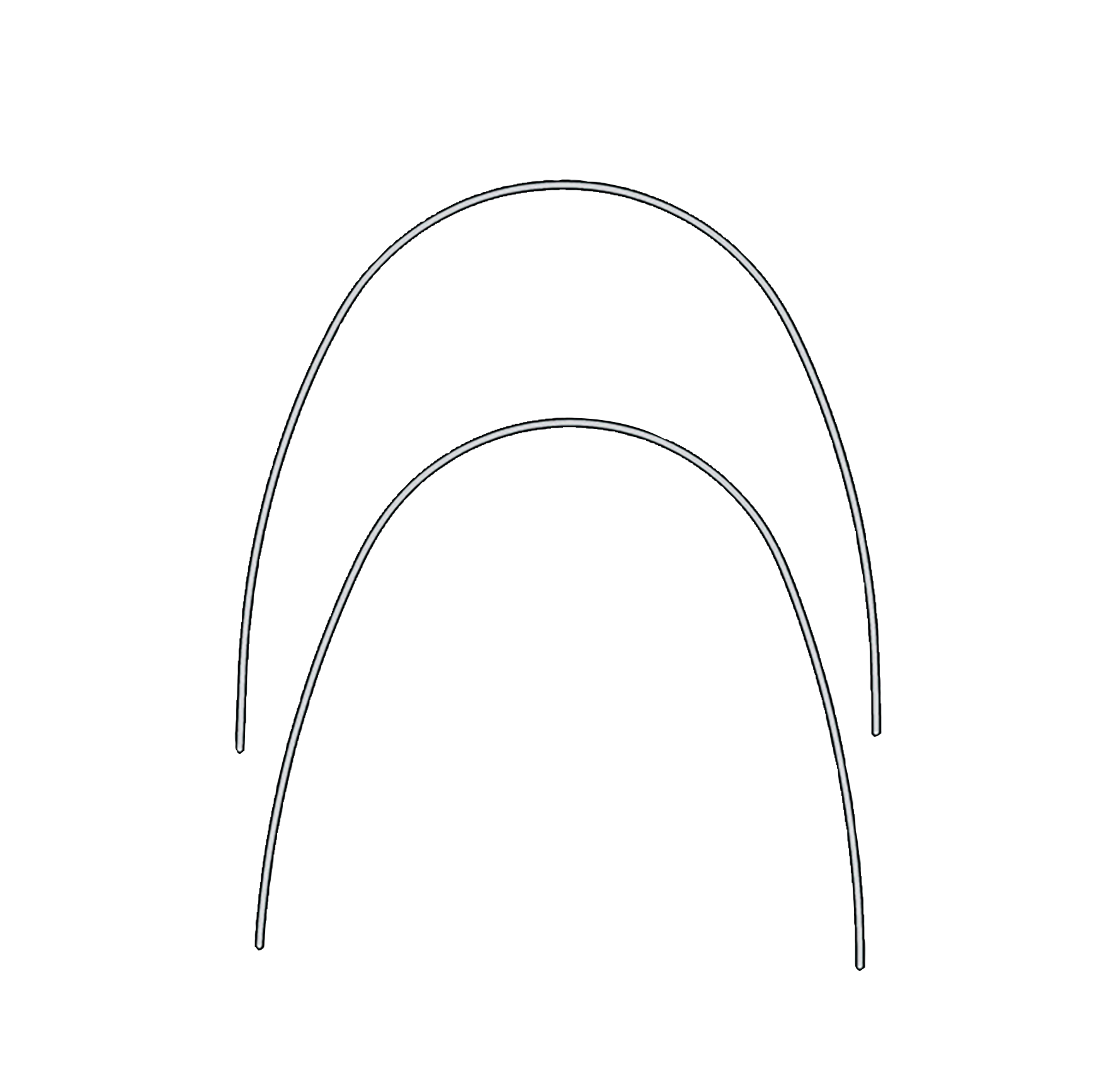 Euroform Stainless Steel Archwire .019 x .025 Lower 10pk