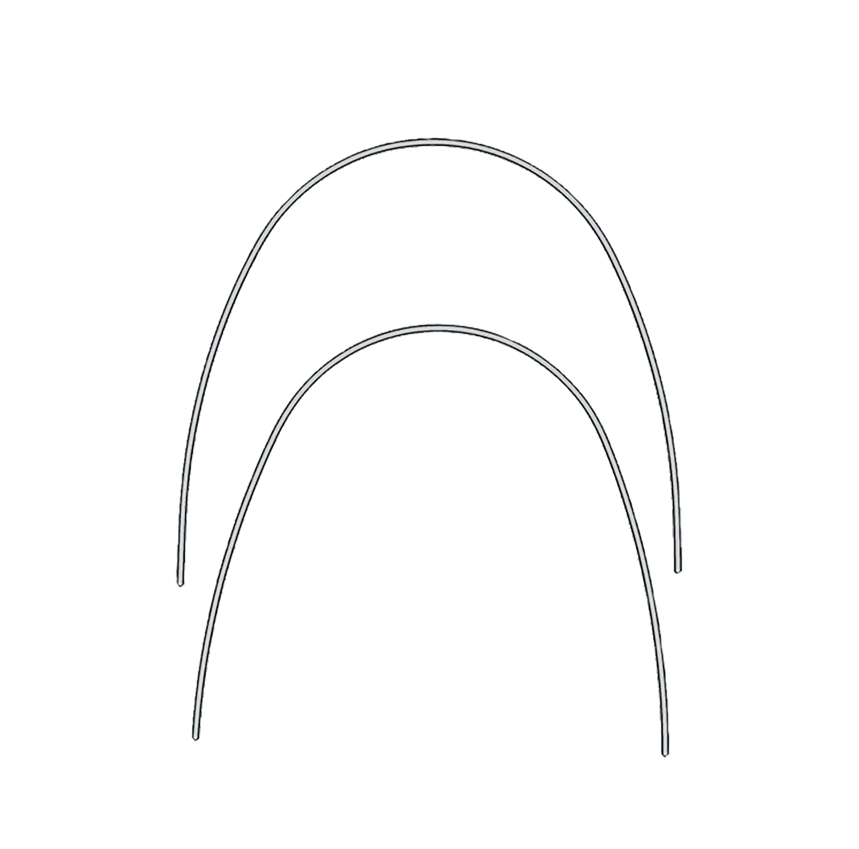 Euroform Archwire NiTi Super Elastic Upper 017 x 025 10pk