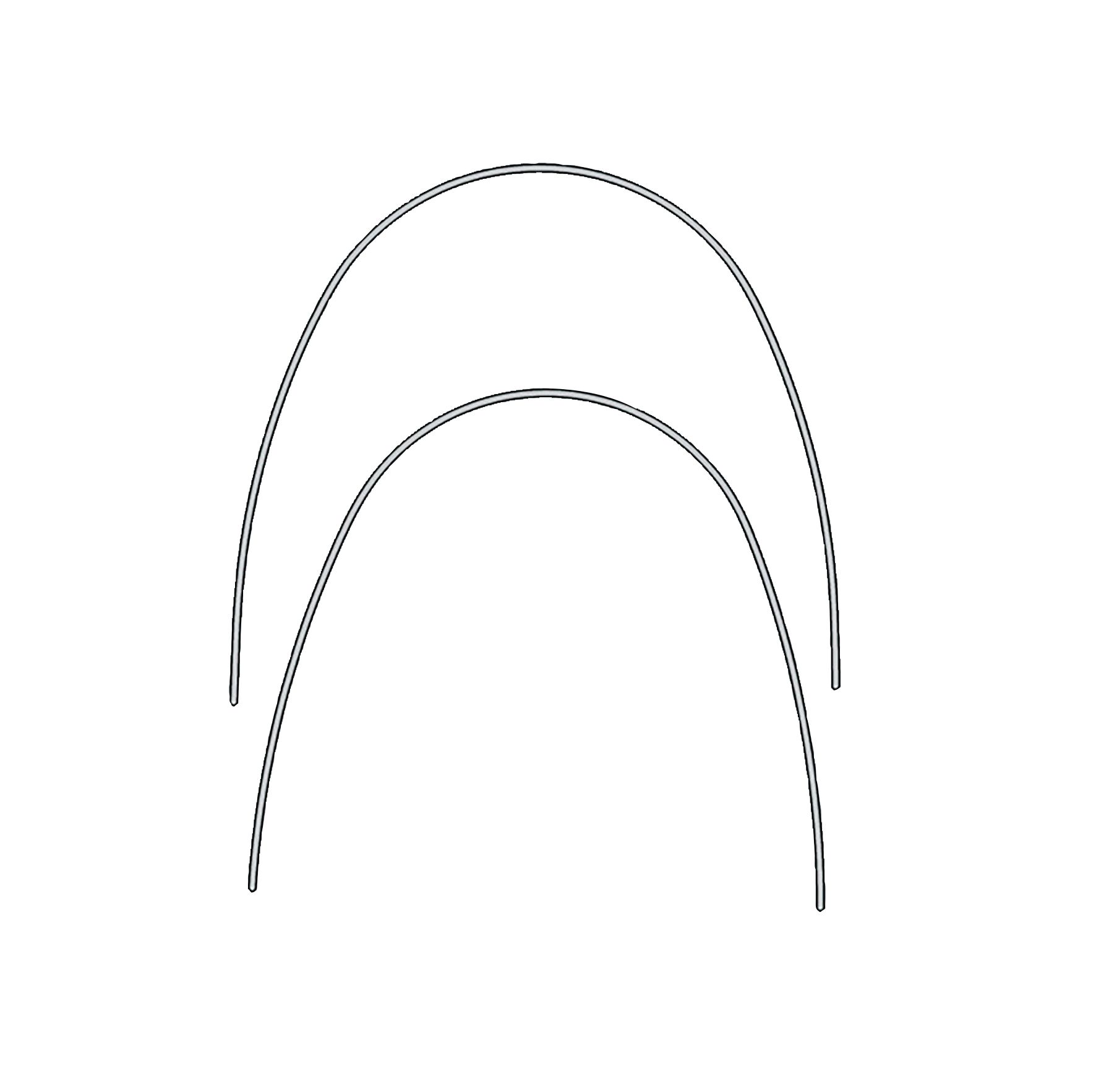 Euroform Archwire Stainless Steel Lower .017 x .025 10pk