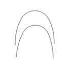 Euroform Archwire Stainless Steel Lower .017 x .025 10pk