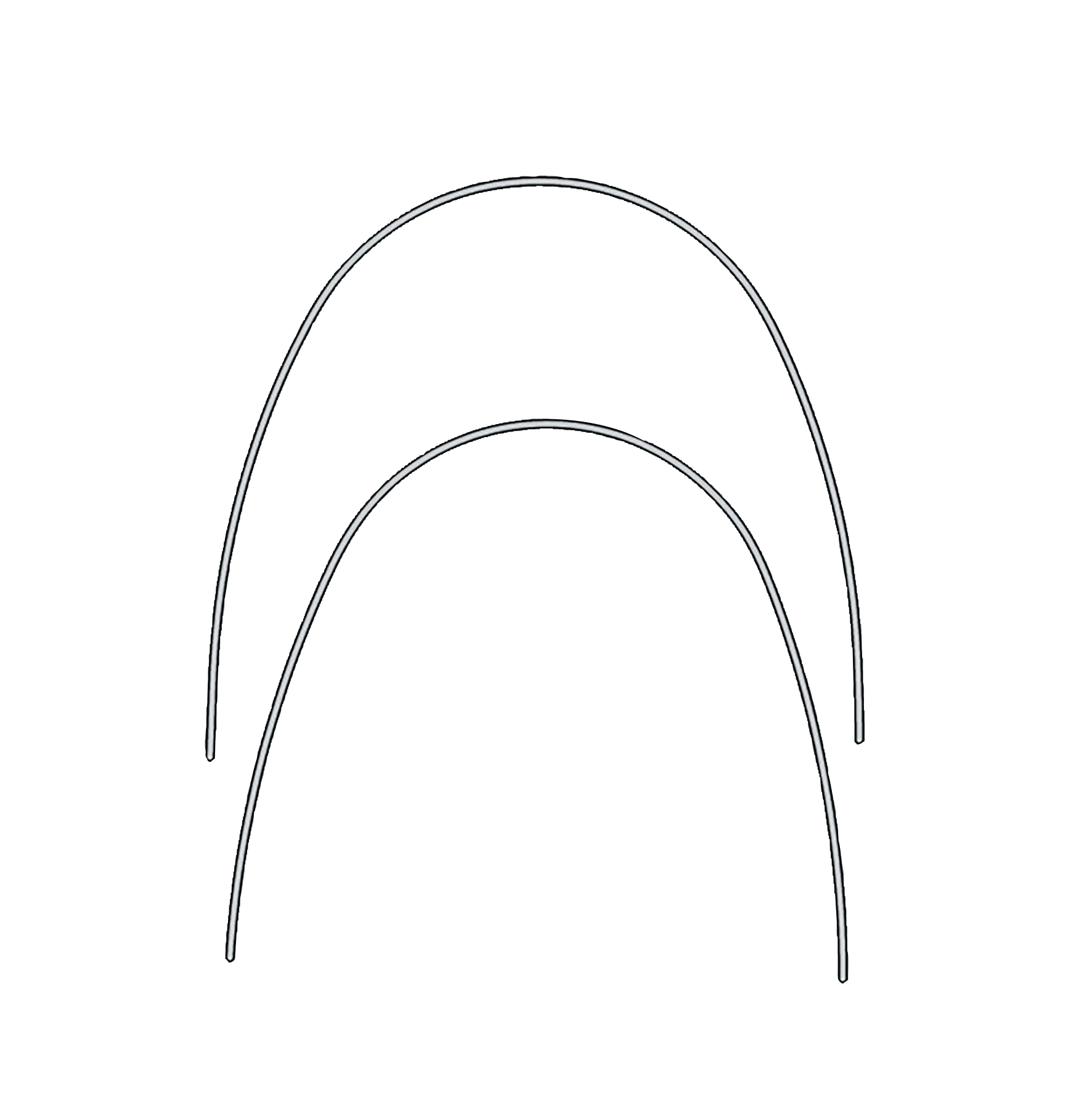 Euroform Archwire Stainless Steel Lower .016 x .022 10pk