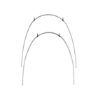 Euroform Archwire Stainless Steel Posted Lower .019 x .025 28mm 10pk