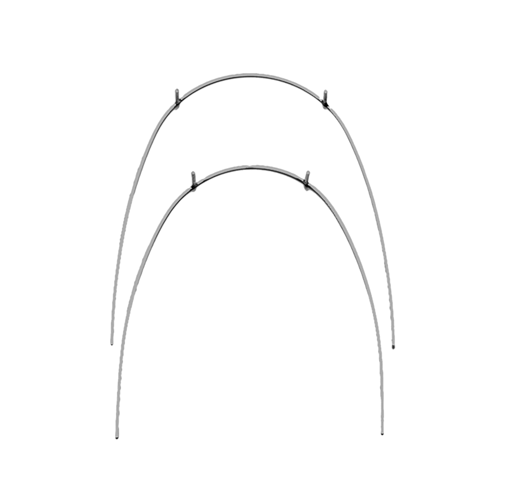 Euroform Archwire Stainless Steel Posted Lower .019 x .025 28mm 10pk
