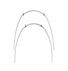 Euroform Archwire Stainless Steel Posted Lower .019 x .025 24mm 10pk
