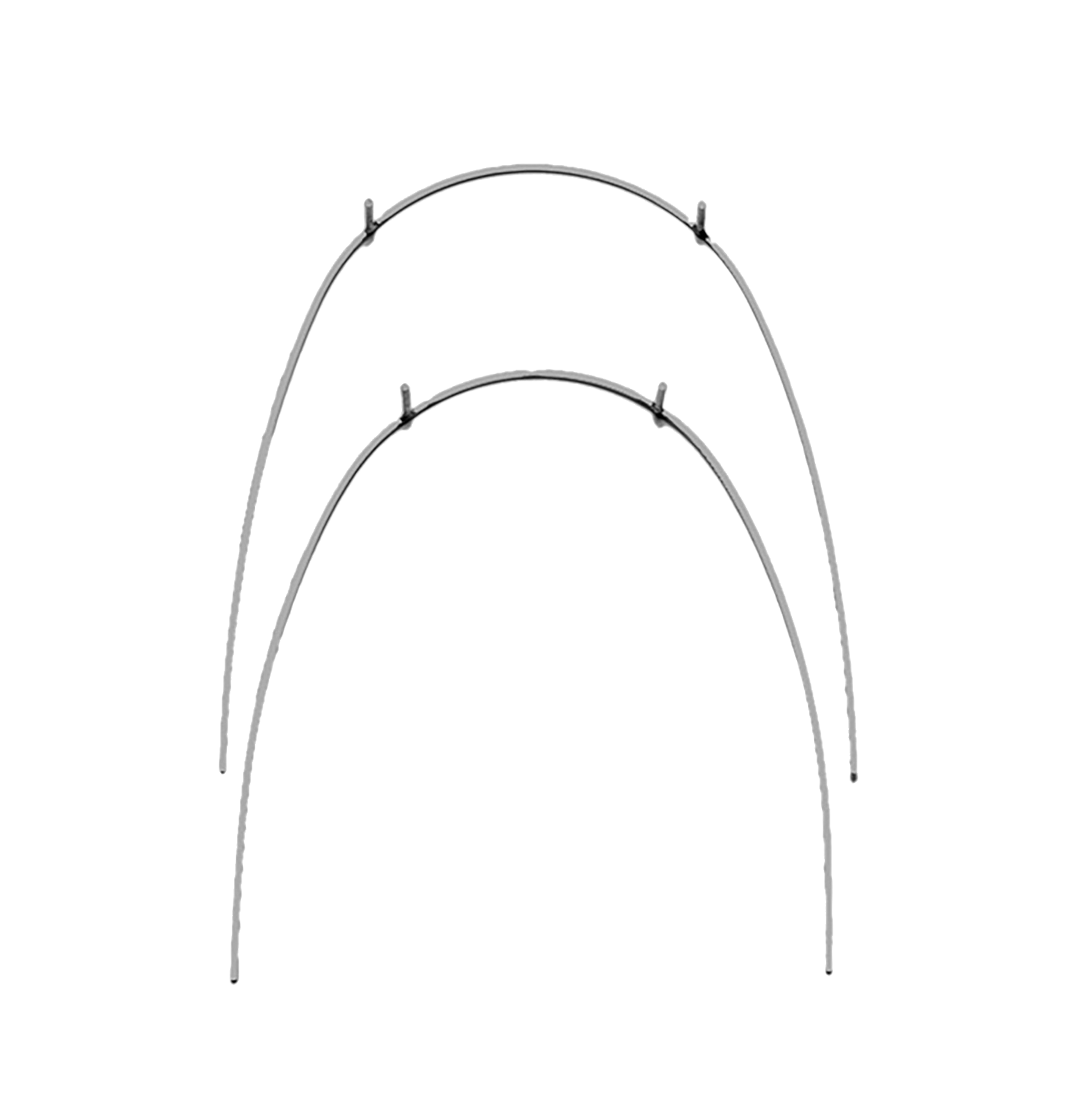 Euroform Archwire Stainless Steel Posted Lower .019 x .025 24mm 10pk