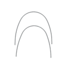 Euroform Archwire Stainless Steel Upper .017 x .025 10pk