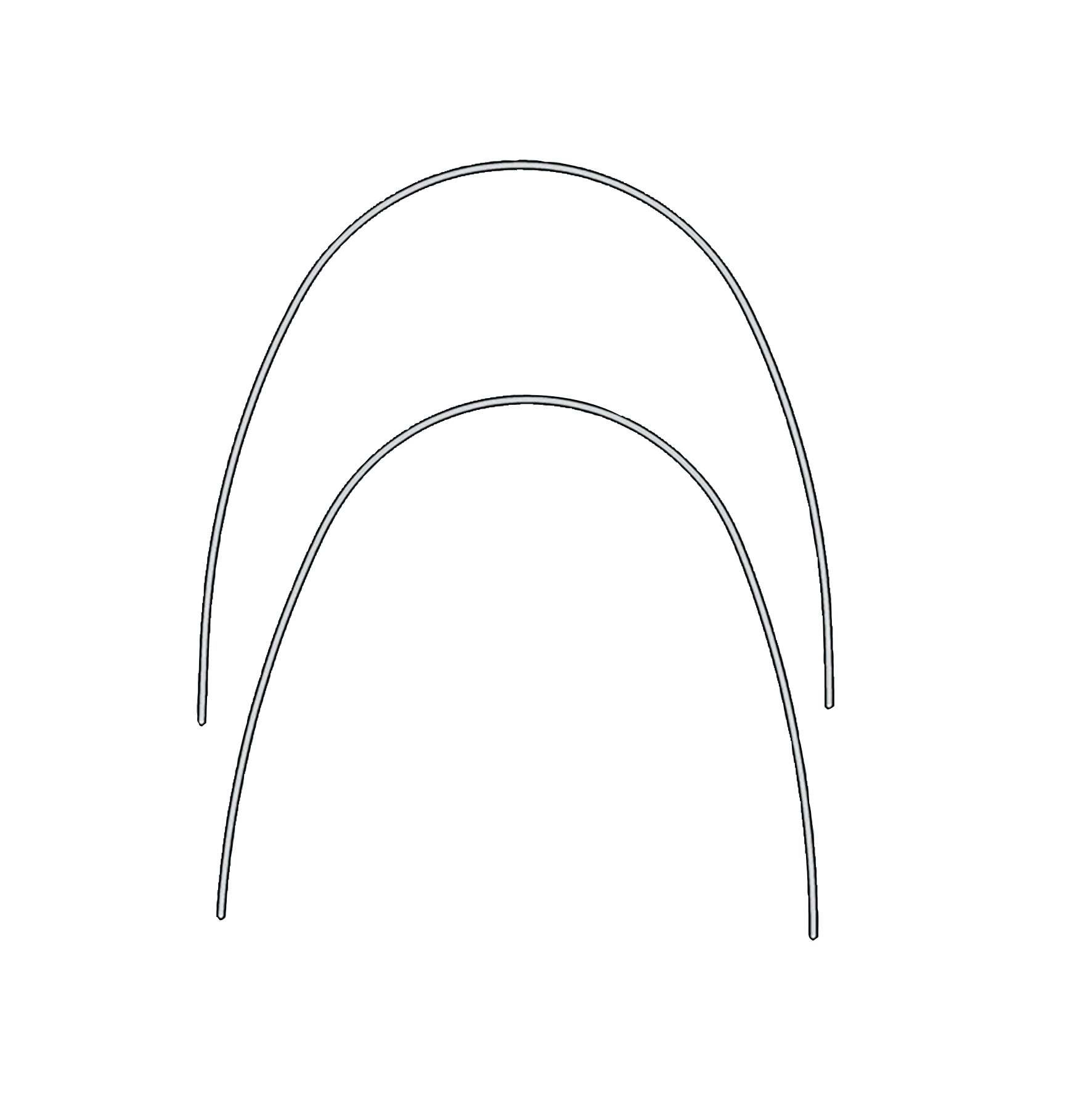 Eurotherm Archwire NiTi Thermally Active Upper .016 10pk