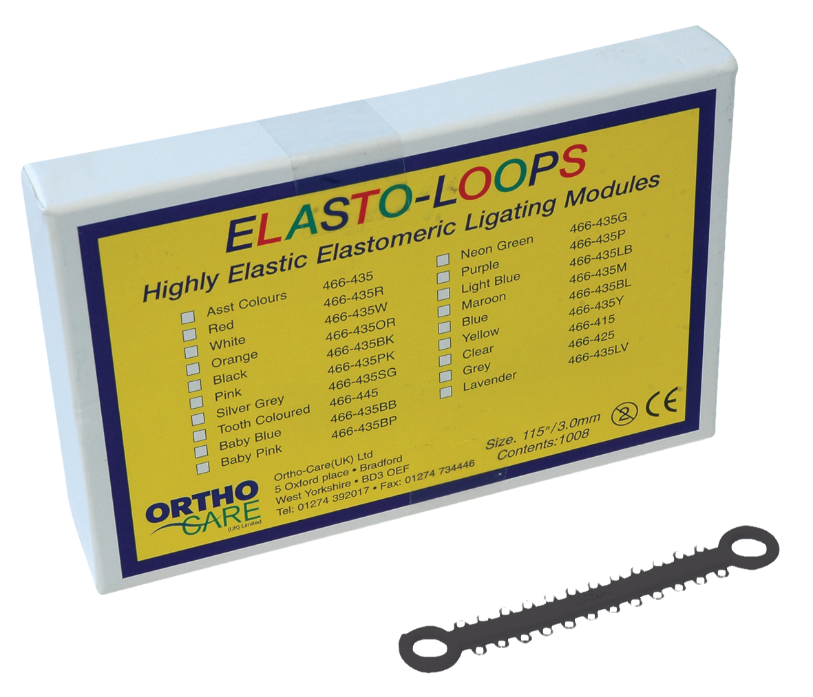 Elast-O-Loop II Ligating Modules Black