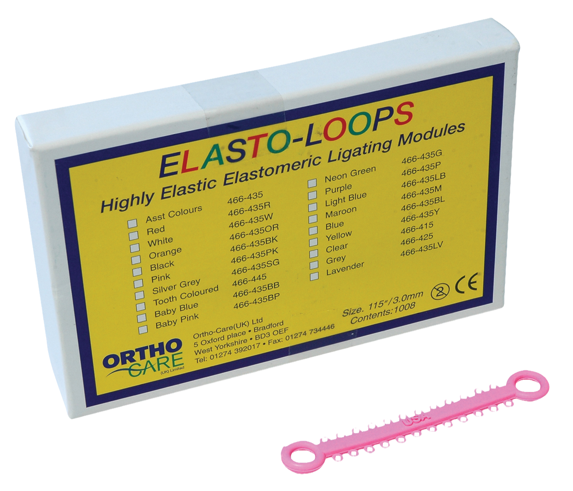 Elast-O-Loop II Ligating Modules Pink