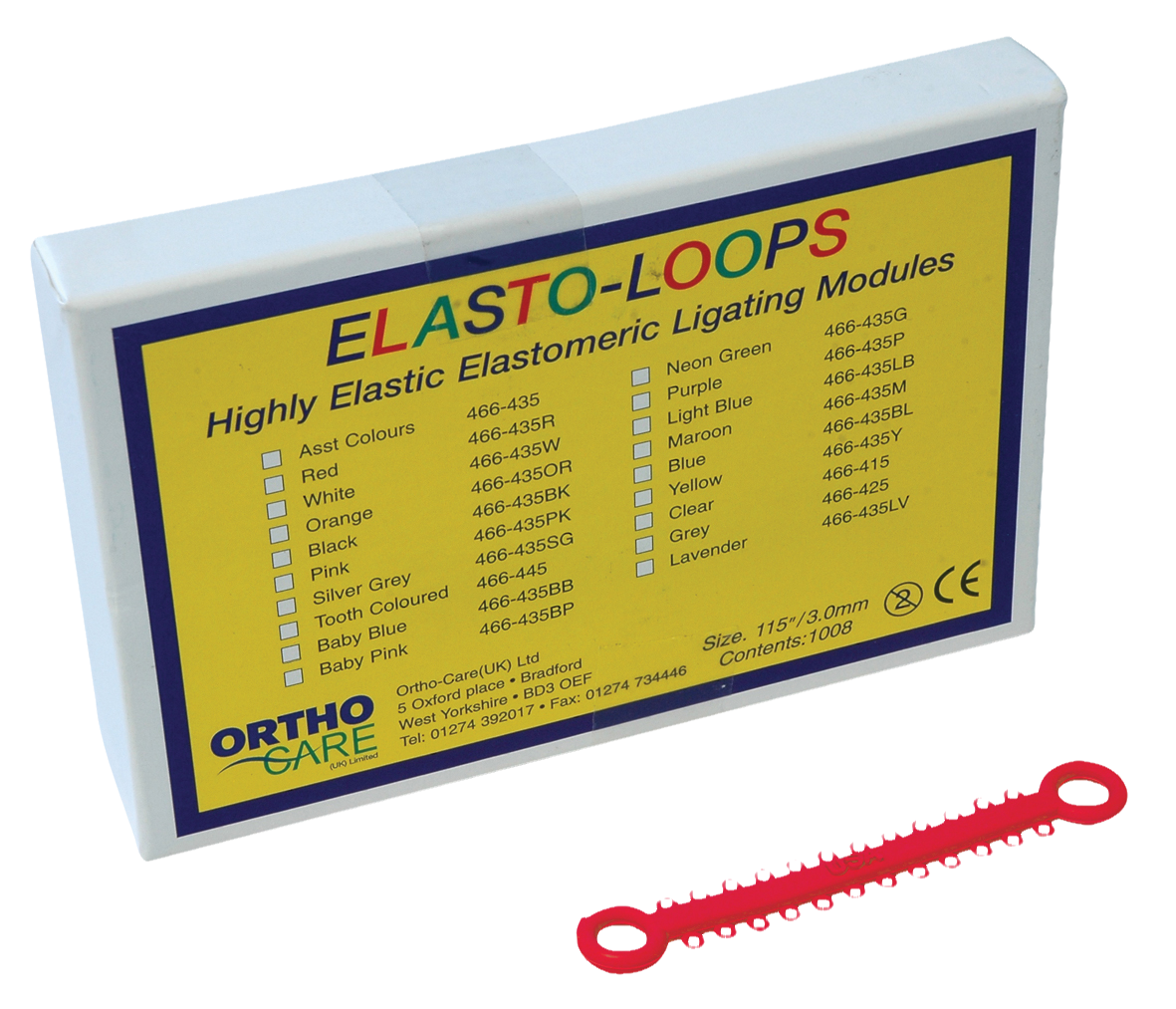 Elast-O-Loop II Ligating Modules Red