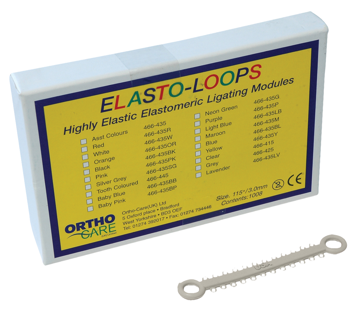 Elast-O-Loop II Ligating Modules Silver Grey