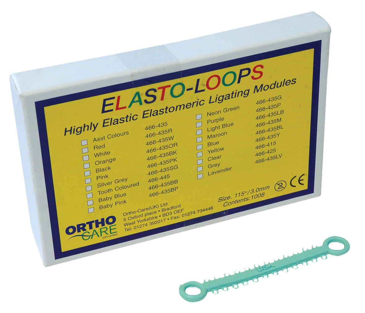 Elast-O-Loop II Ligating Modules Turquoise
