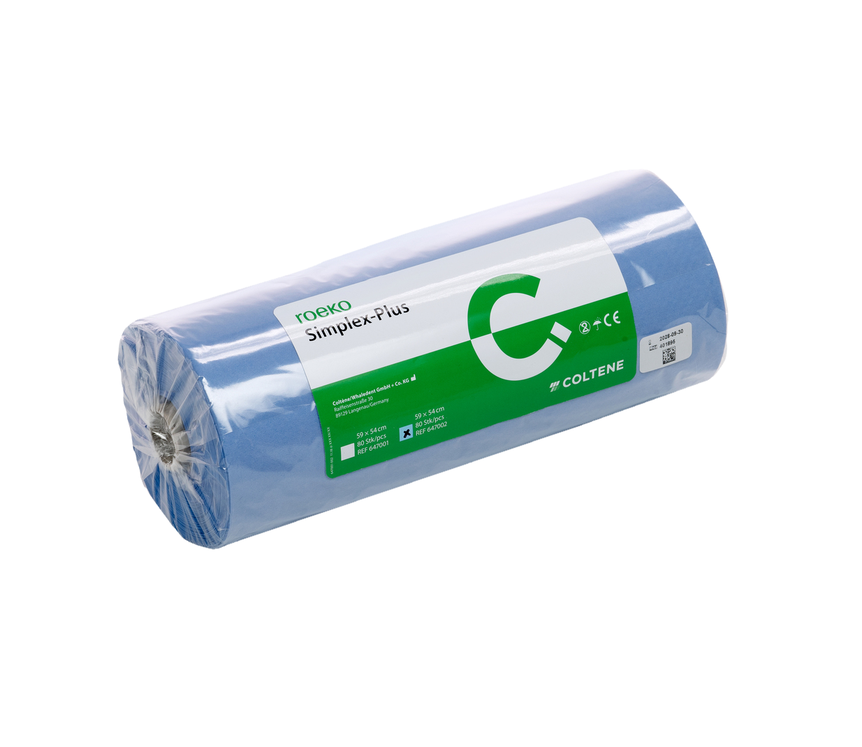 Simplex Plus Bibs Blue Roll 80pk