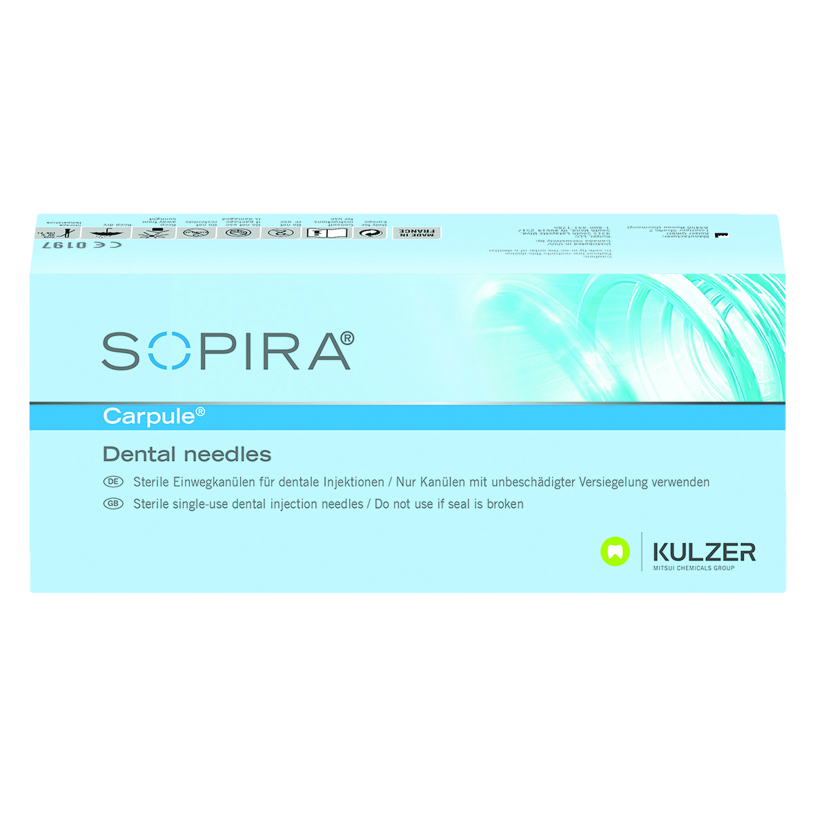 Sopira Carpule Needle 27G Long Grey 100pk