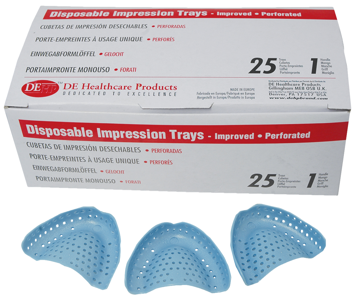 DEHP Impression Tray Disposable 13 Upper Average 25pk