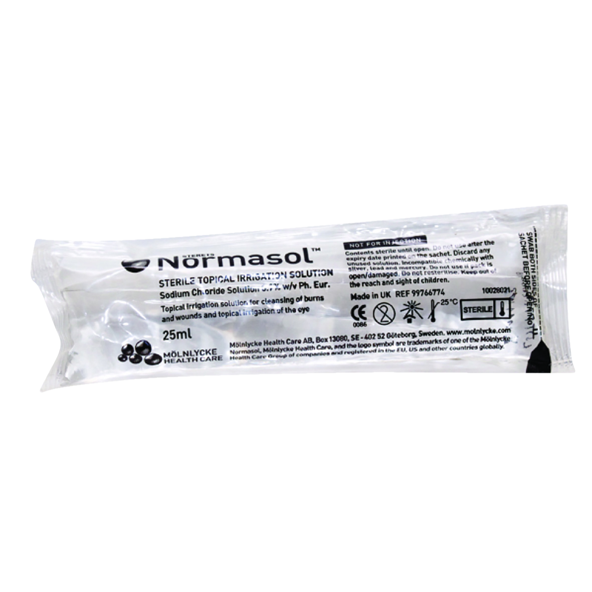 Normasol 0.9% Sodium Chloride Saline Sachets 25ml 25pk