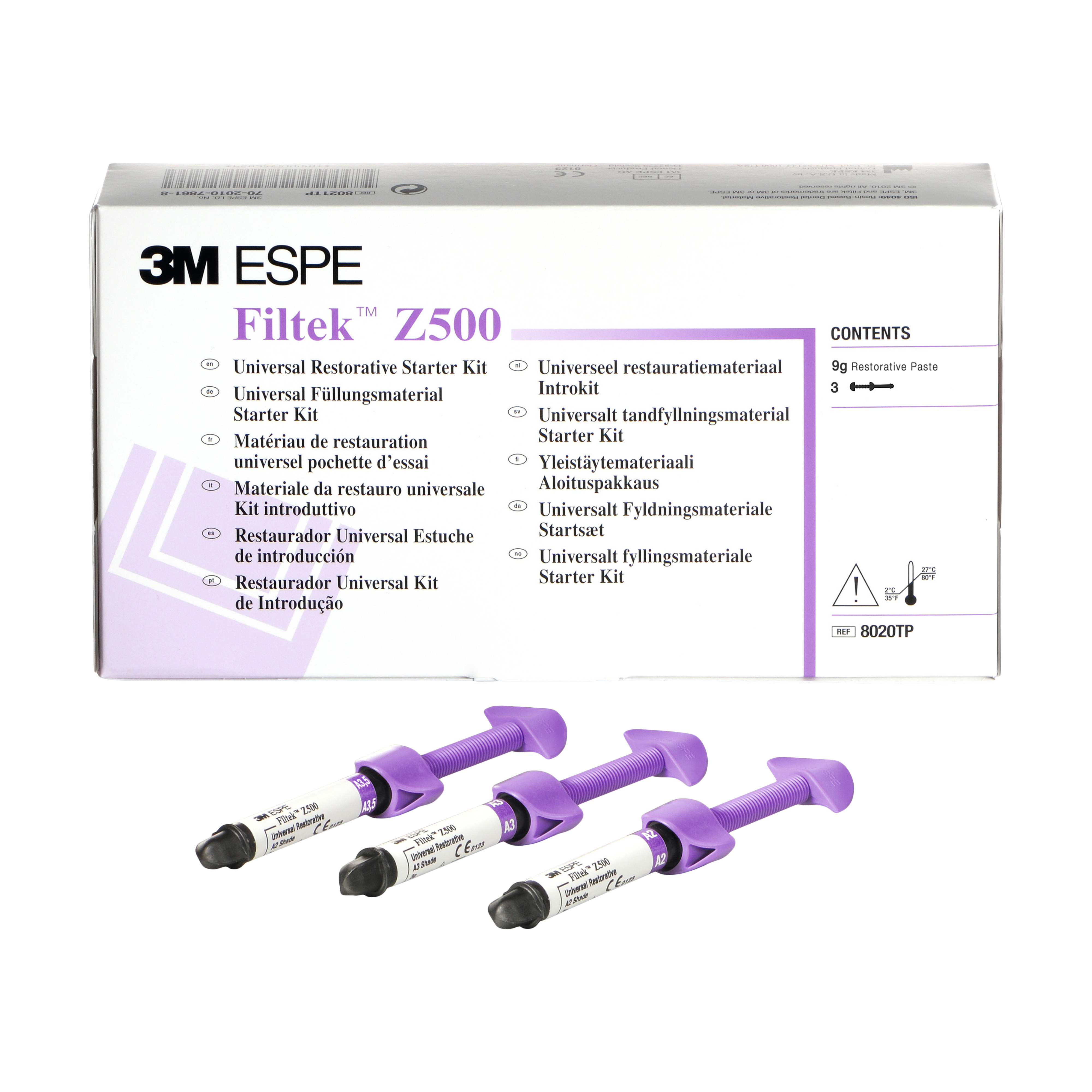 Filtek Z500 Restorative Syringe Intro Kit 3pk
