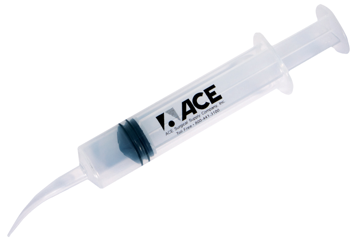 Curved Tip Disposable Irrigation Syringes 12CC 50pk