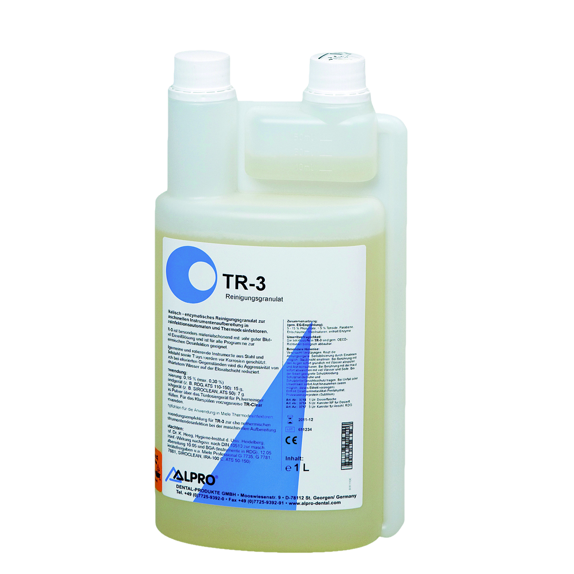 TR3 Washer Disinfector Enzymatic Cleaner 1L
