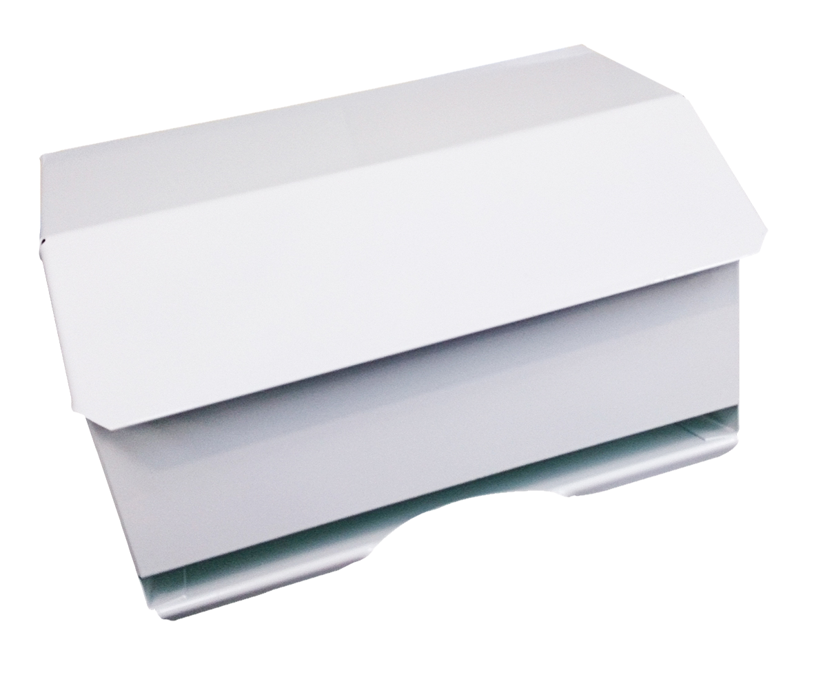 10" Paper Roll Dispenser White Metal