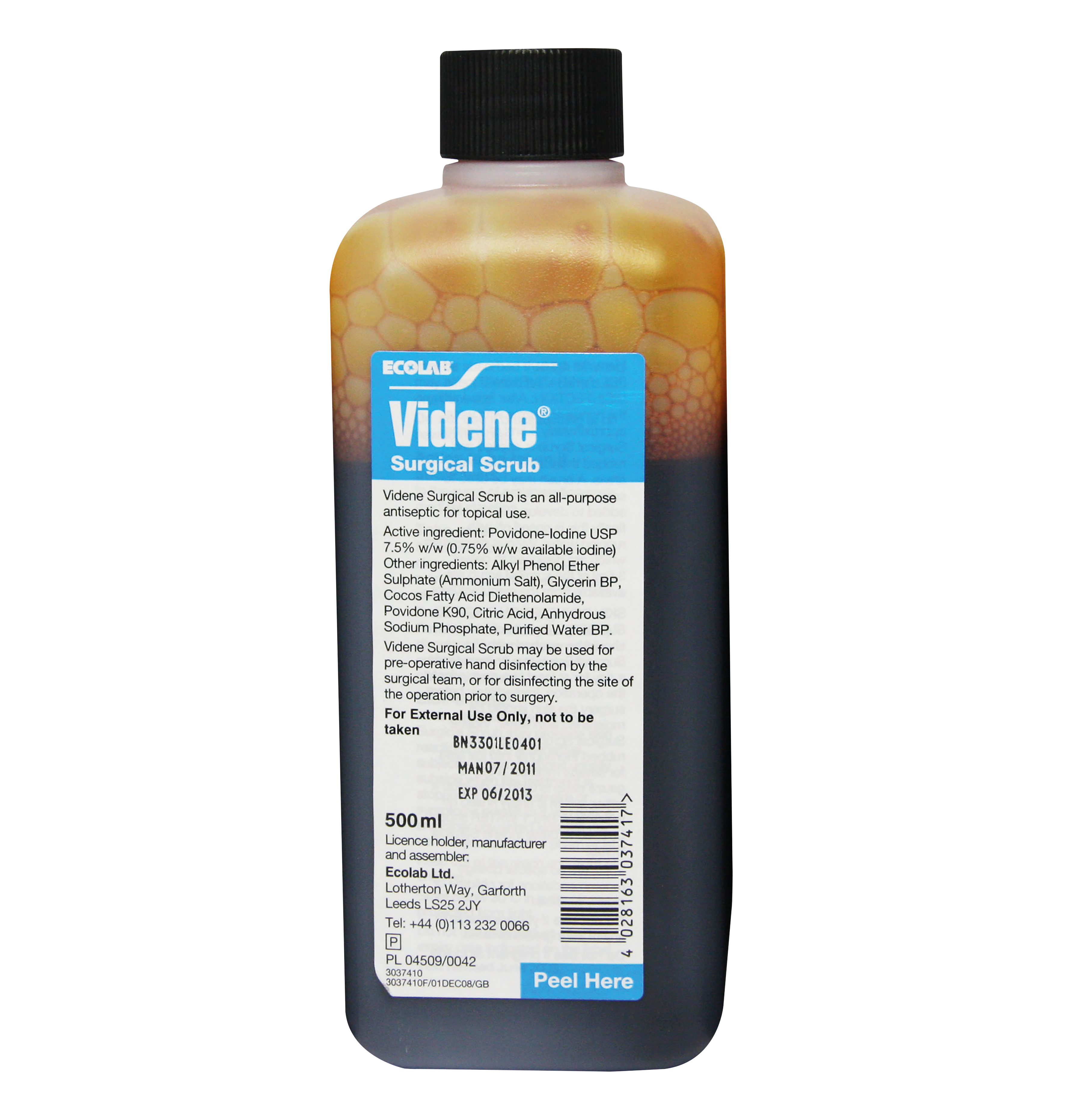 Videne Surgical Scrub 7.5% w/w 500ml Bottle