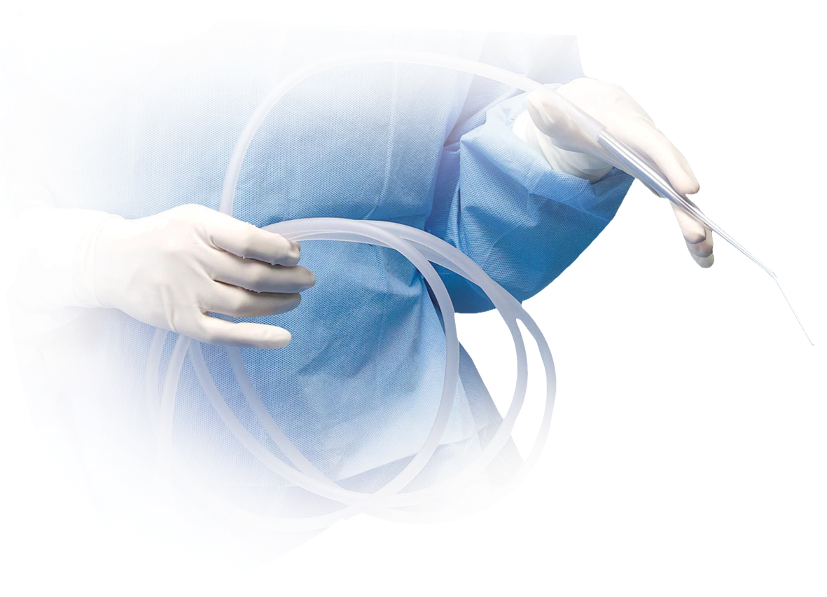 Surgical Aspiration Tubing 2.2m Yankauer Tip 10pk