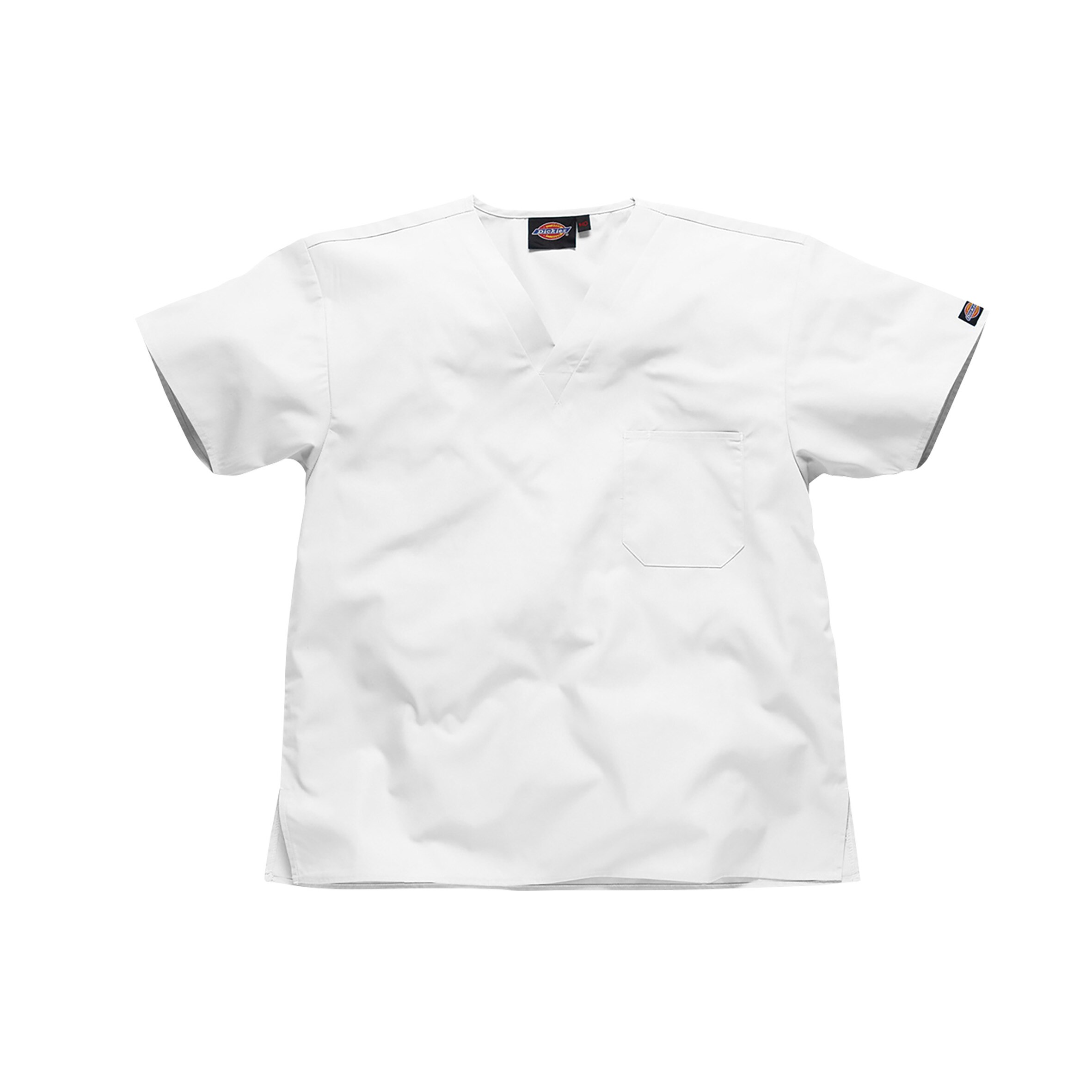 Dickies Unisex V-Neck Tunic White XS