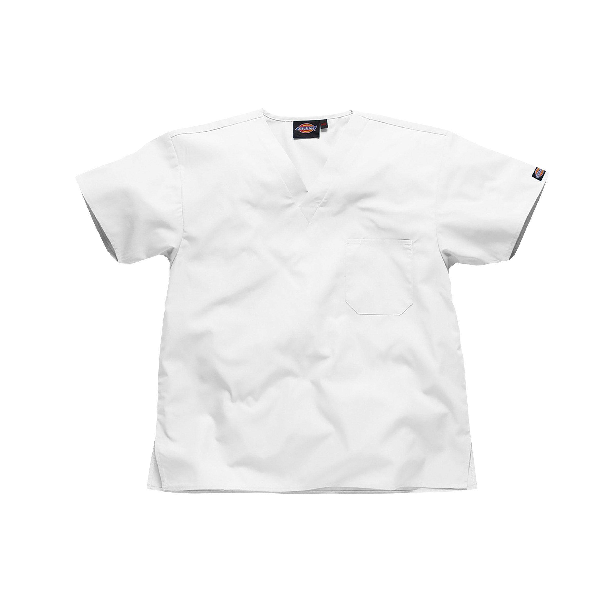 Dickies Unisex V-Neck Tunic White XS
