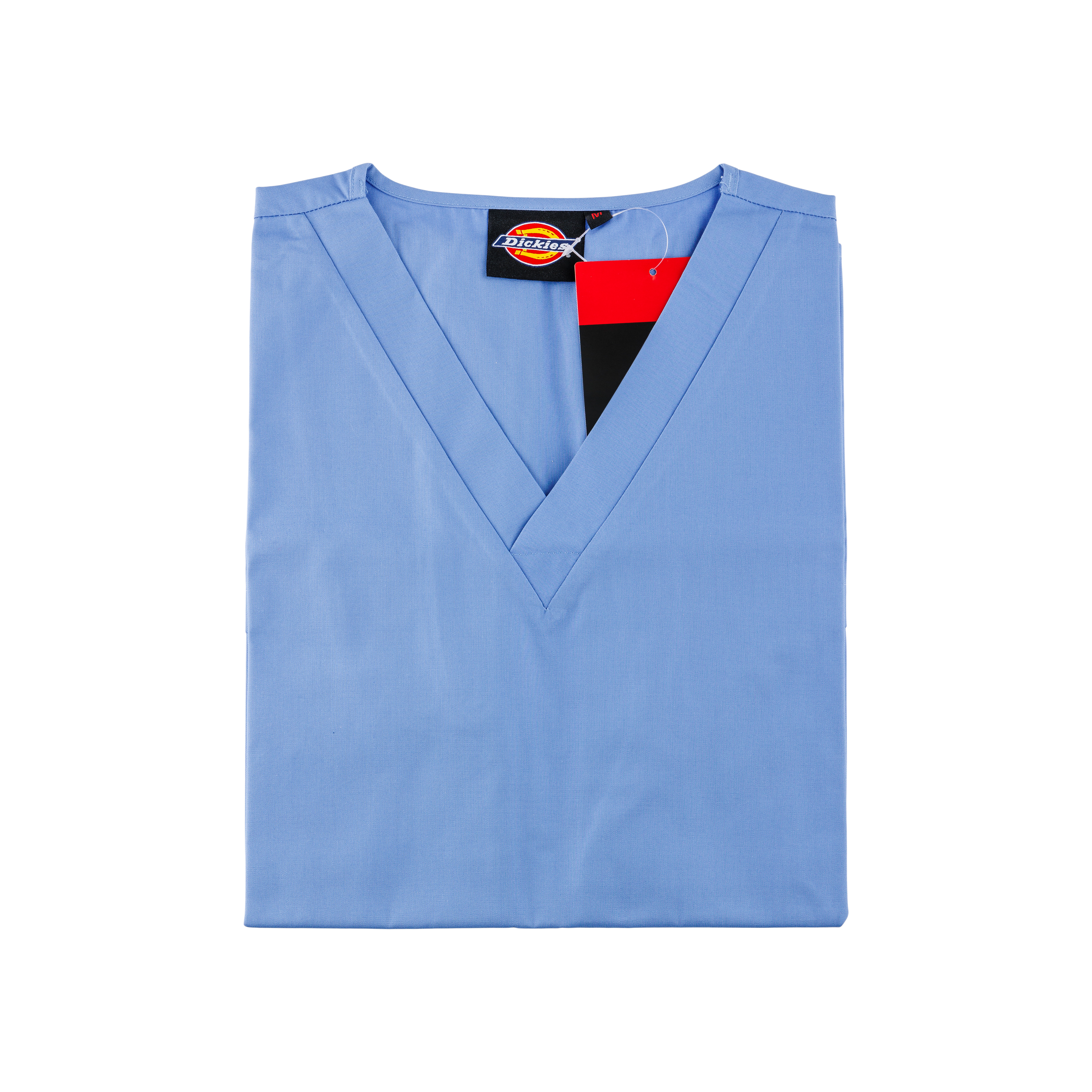 Dickies Unisex V-Neck Hip Pocket Tunic Blue M