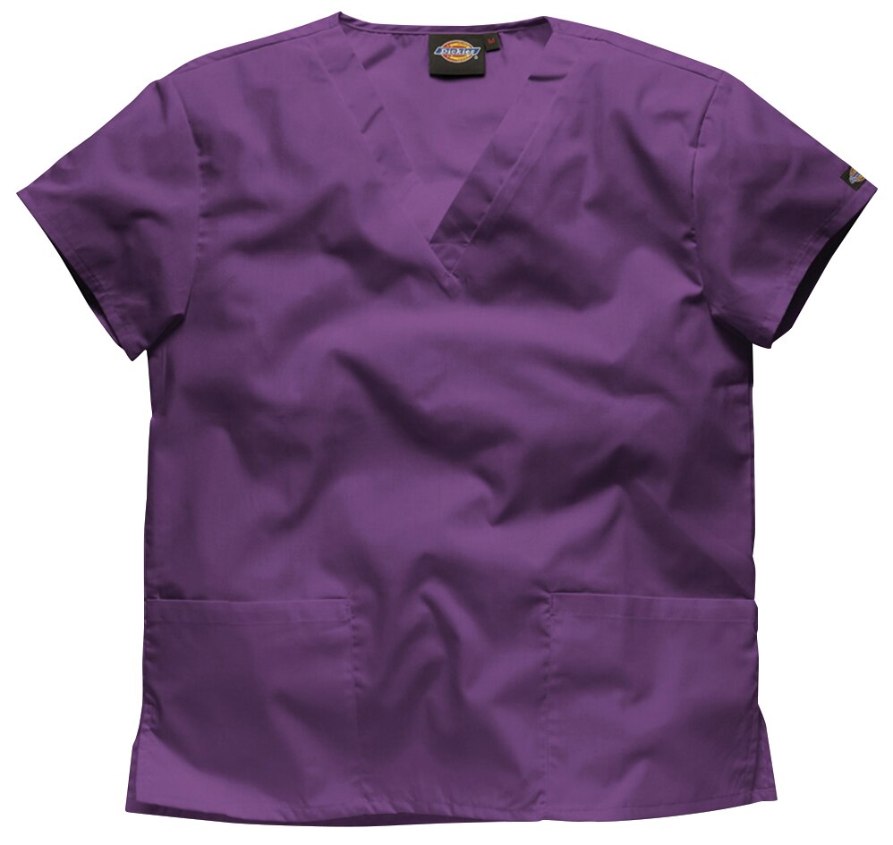 Dickies Unisex V-Neck Hip Pocket Tunic Iris XL