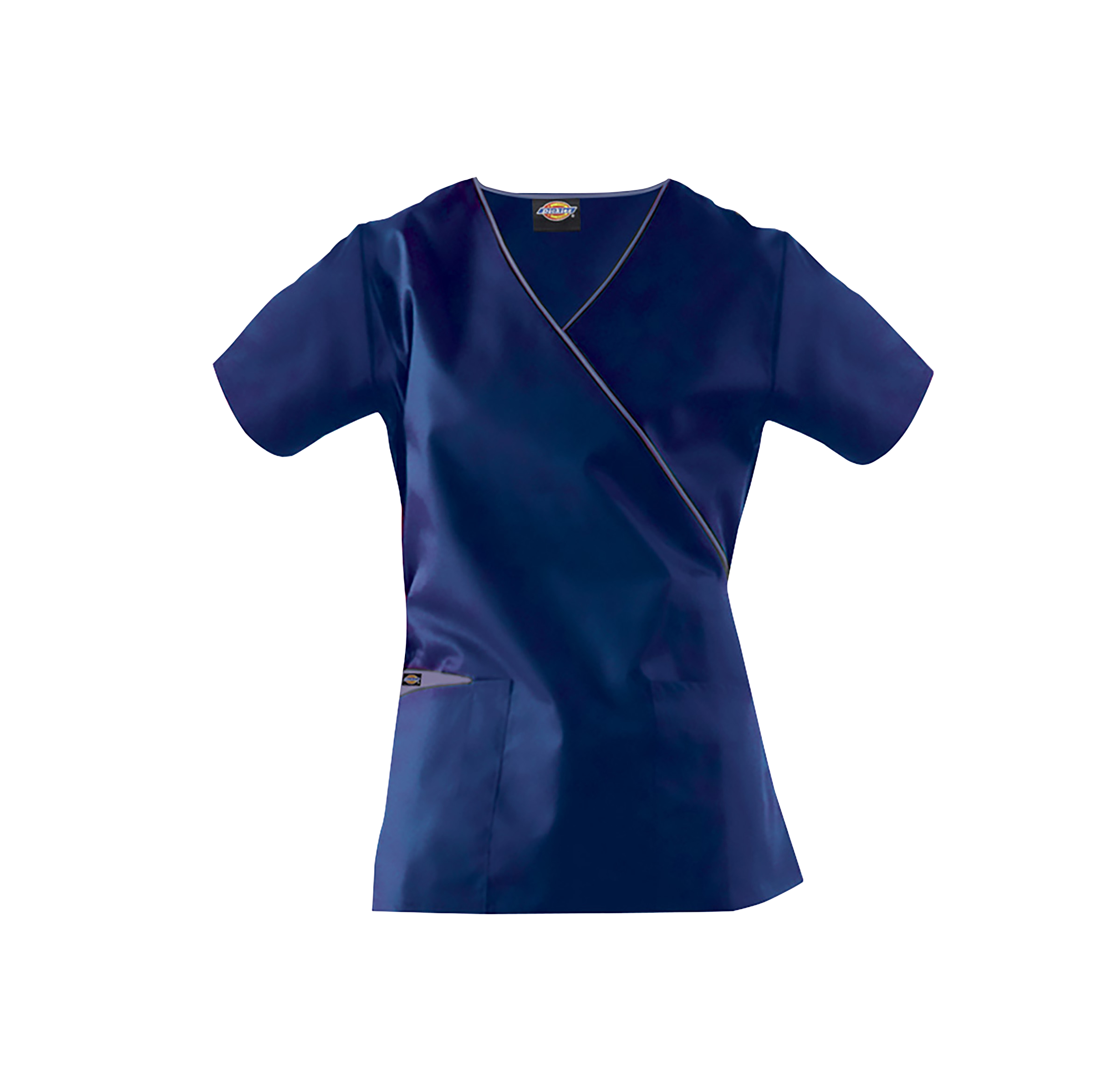 Dickies Ladies Mock Wrap Top Navy/Blue S
