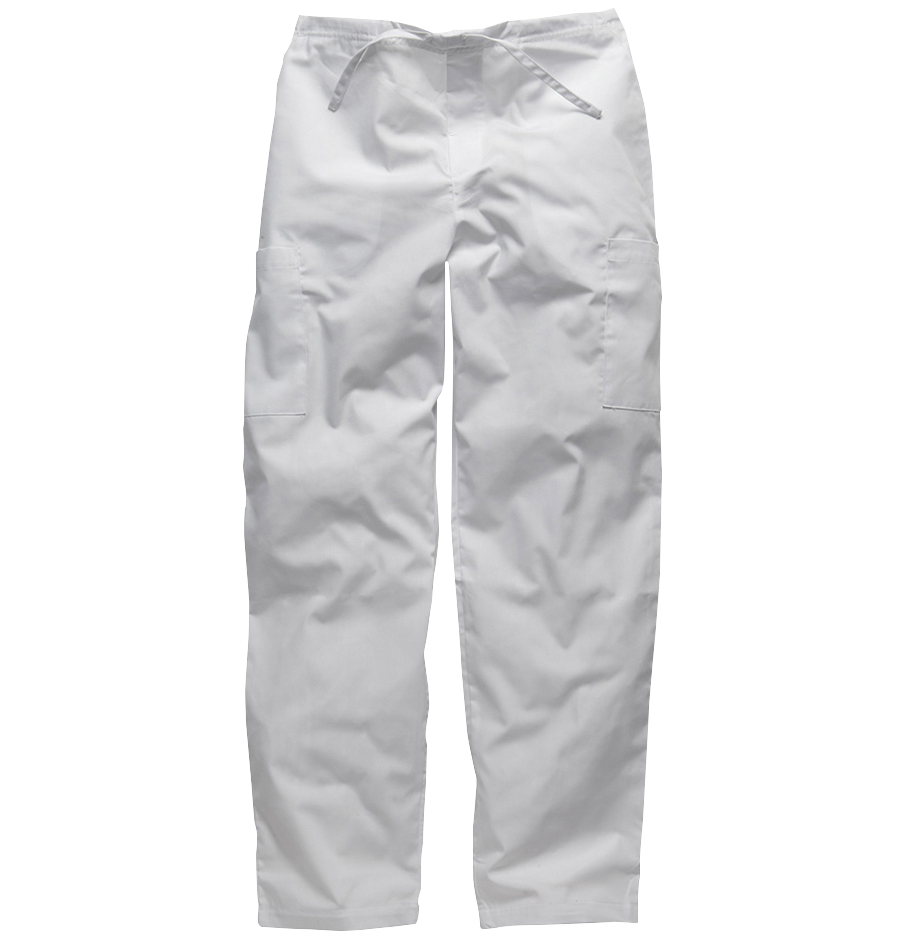 Dickies Unisex Tie Waist Trouser White XS