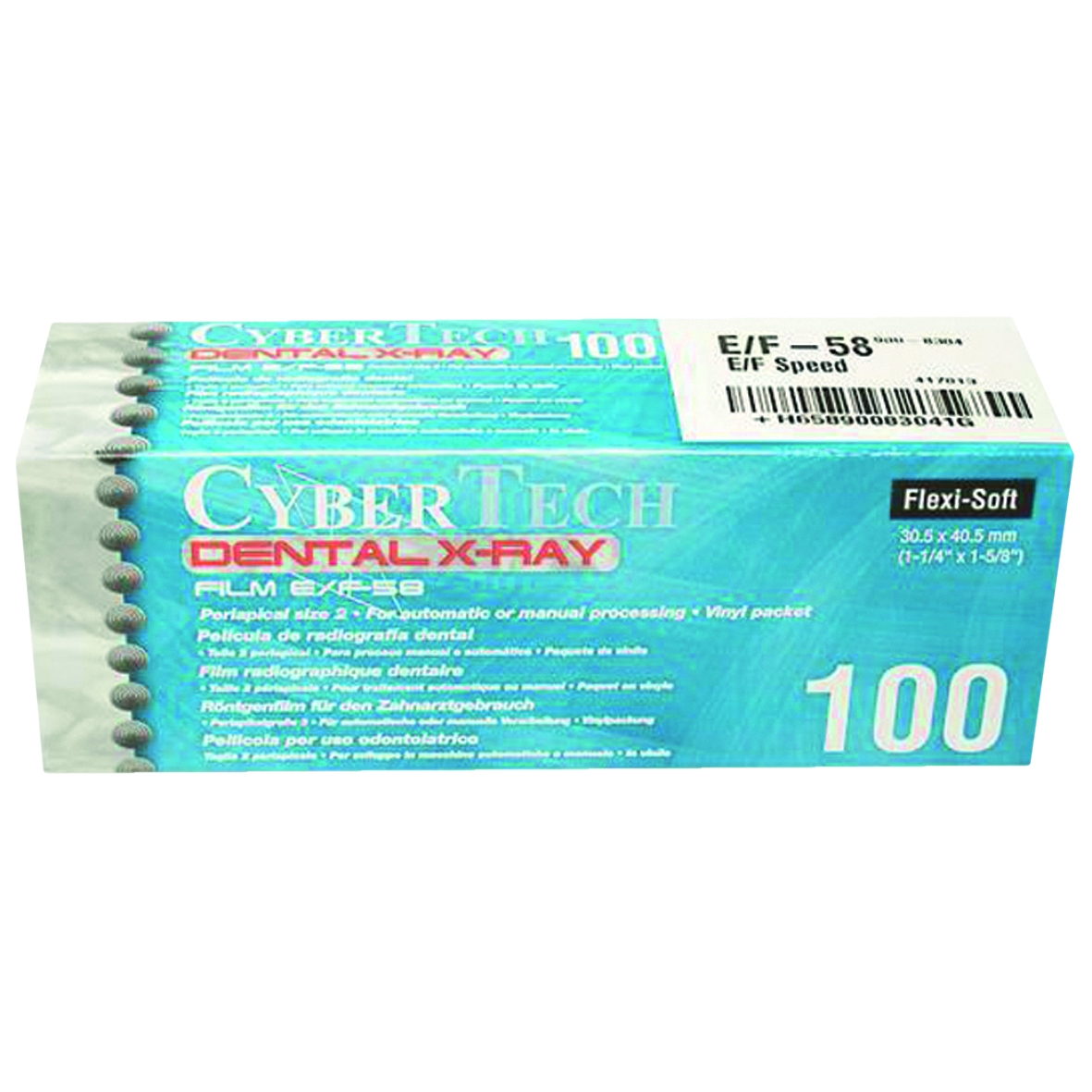 Cyber X-Ray Film E/F Speed 31x41mm 100pk