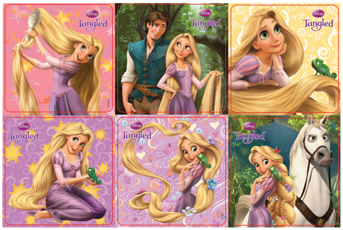 Stickers Disney Tangled 100pk