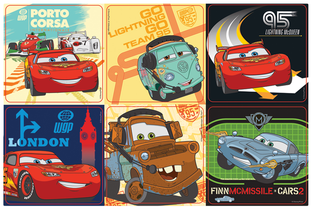 Stickers Disney Cars 2 100pk