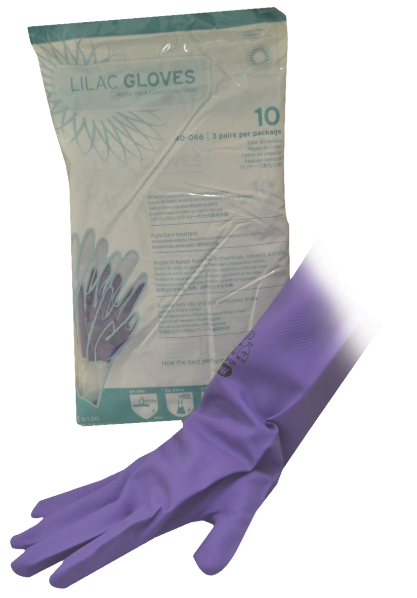 IMS Lilac Nitrile Utility Gloves X-Large 10 3pk